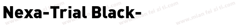Nexa-Trial Black字体转换